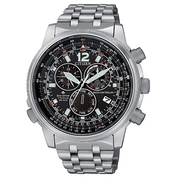 Orologio Citizen Crono Pilot Super Titanio Radiocontrollato Eco-Drive Uomo CB5850-80E