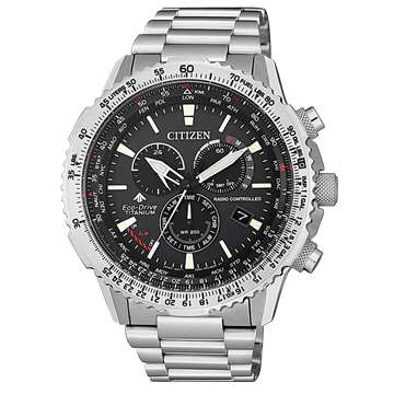 Orologio Citizen Crono Pilot Supertitanio Radiocontrollato Cronografo Eco-Drive Uomo CB5010-81E