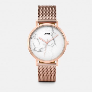 LA ROCHE MESH ROSE GOLD/WHITE MARBLE  